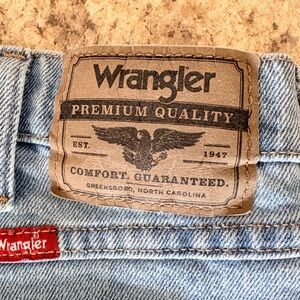 Wrangler Light Blue Denim with Logo Patch